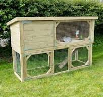 Chicken Rabbit Hutch Fox Proof Roger XL Tier Large Rabbit Hutch Natural  Cocoon Chicken Coops