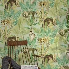 Papier Peint Intisse Bali Coloris Vert Bambou Papier Peint Bambou Intisse