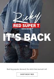 True Religion: Online EXCLUSIVE: Ricky Red Super T