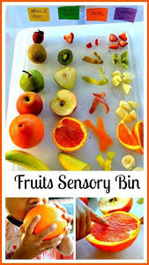 Handas Surprise Activity A Fun Sensory Exploration With Fruits Whole Fruit Vs Sliced Fruit We Explored Ski Sensory Activities Food Activities Handas Surprise