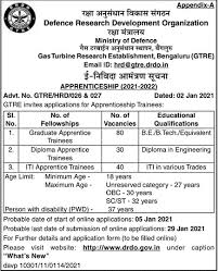 Check here all about drdo recruitment such as notification, dates, aaplication, registration, vacancies, fee drdo recruitment: Gtre Recruitment 2021 Apply Online 150 Apprenticeship Vacancies