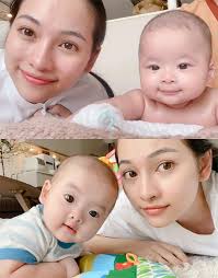 2 con sinh đôi nhà Dương Khắc Linh hơn 1 tuổi đã thấy điểm khác hẳn nhau  trên khuôn mặt