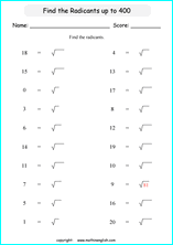 square roots math worksheets for math instruction math homeschooling and for in school