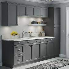 Find great deals on ebay for unfinished kitchen cabinets in kitchen cabinets. Hampton Bay Easthaven Shaker Assembled 18x84x24 63 In Frameless Pantry Utility Cabinet In Unfinished Beech Eh1884p Gb The Home Depot Grey Kitchen Designs Kitchen Design Kitchen Remodel