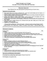 Financial Analyst Resume Template Premium Resume Samples Example