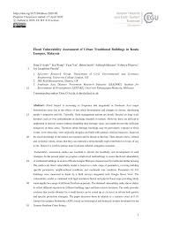 Eit lifestyle sdn bhd, skudai, johor, malaysia. Pdf Flood Vulnerability Assessment Of Urban Traditional Buildings In Kuala Lumpur Malaysia
