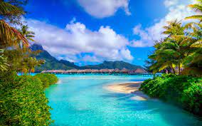 Maybe you would like to learn more about one of these? Brown Wooden Cottages Bora Bora French Polynesia Nature Landscape Hd Wallpaper Wallpaper Flare