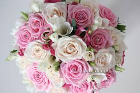 4.5 out of 5 stars. Pink Cream Rose Bridal Bouquet Pure Botanics