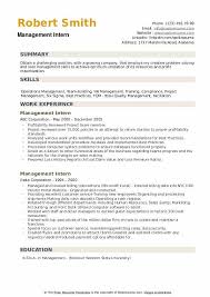 Public relations intern job description. Management Intern Resume Samples Qwikresume