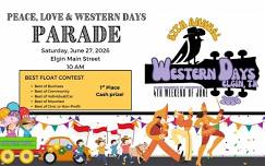 Peace, Love & Western Days Parade 2026