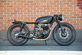 Black Tan Cb550 Build By Brady Young Seaweed Cafe Racer Build Cafe Racer Cafe Racer Honda