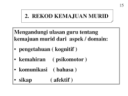 Rekod penyemakan buku latihan / kerja murid… contoh senarai semak by azlinda abdullah 25067 views. Penilaian Dan Rekod Perkembangan Murid Ppt Download