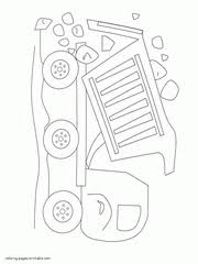 In addition, the kid is carried away and does not bother his mother while she does her business. Dump Truck Coloring Pages Free Printable Pictures 55