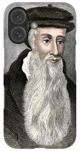 Portrait Of John Knox (1514-1572), Scottish Religious Reformer iPhone Case  by American School
