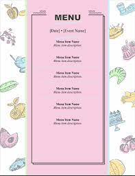 Menu template google docs business template throughout google docs. Menus Office Com
