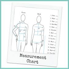 Personal Measurement Chart Online Fashion Design School