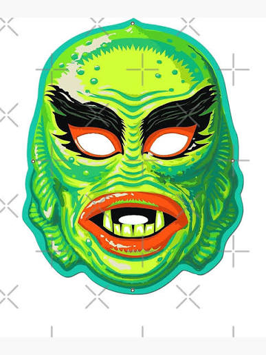 Vintage Creature From The Black Lagoon Mask Photographic Print
