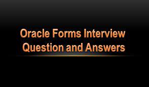 I have an upcoming interview for an ic2 position. Oracle Apps World Oracle Apps Forms Interview Questions All