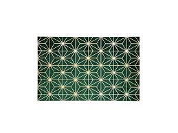 Kostenfreier versand bei bestellungen über 200 €. Teppich Dunkelgrun Gold 140 X 200 Cm Geometrisches Muster Sibel Beliani De