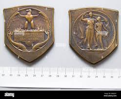 Medal of Louisiana Purchase Grand Prize 1904. Artist: Adolph Alexander  Weinman, American, 1870–1952 Stock Photo