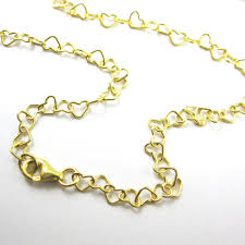Maybe you would like to learn more about one of these? Gold Necklace Gold Bracelet Gold Anklet Gold Plated Vermeil Sterling Silver Chain Heart Link Chain All Sizes
