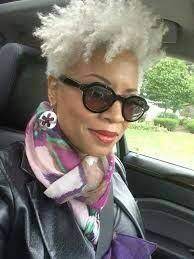 Hottest Short Haircuts For Gray Hair For Black American Women Over 50 Natural Gray Hair Short Natural Hair Styles Short Grey Hair