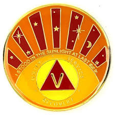 AA Sunlight of the Spirit Designer Yearly Medallion Year 1-40 Alcoholics  Anonymous Anniversary Coin 12 Step Gift Sobriety Milestone Sober