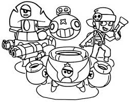 Rico fires a burst of bullets that bounce off walls. Brawl Stars Coloring Pages Print Them For Free