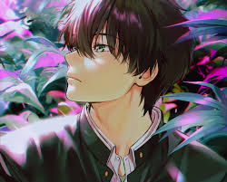 I am talking about the girl. All Male Black Hair Close Cropped Green Eyes Hyouka Leaves Male Mery Apfl0515 Oreki Houtarou School Uniform Short Hair Konachan Com Konachan Com Anime Wallpapers