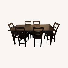 Ikea markor coffee table wood. Ikea Markor Dining Table And 6 Harald Chairs Aptdeco