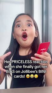 Exciting Moment When My Daughter Gets Her Favorite BINI Card from Jollibee! 
