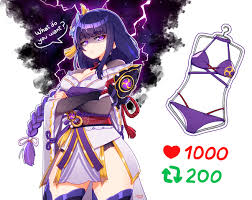 raiden shogun (genshin impact) drawn by demonfoo_(akumafoo) | Danbooru