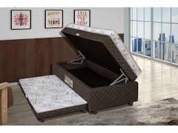 Cama De Solteiro Box Com Cama Auxiliar Cama Box Solteiro Lightspuma Conjugado Mola Com Bau 62cm De Altura Cama Auxiliar Carol Cama Box Solteiro Colchao De Solteiro Altura Cama Moveis Decoracao