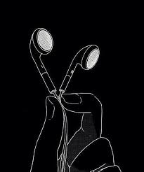 Black And White Line Drawing Background Black And White Line Drawing Headphones Sketch Black Magic Walpapers Pretos Papel De Parede Preto E Branco Imagens Preto E Branco