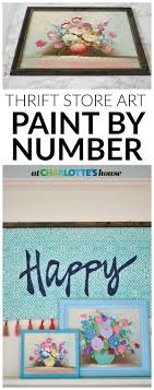 Updating Thrift Store Art At Charlotte S House Thrift Store Art Thrift Store Crafts Thrift Store Diy Projects