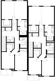 Upper Floor Plan 2 For 19 Ft Wide Narrow Duplex House Plans 2 Story Duplex Floor Plans 3 Bedr Duplex Floor Plans Town House Floor Plan Narrow Lot House Plans