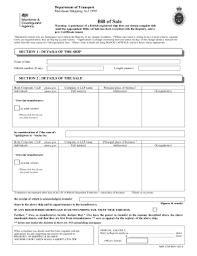 Bill Of Sale Form Minnesota Boat Bill Of Sale Templates - Fillable ...