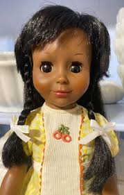 95 Vintage Ideal African American Tara Doll 15" Crissy Family Original  Outfit