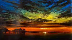 Warna langit sunset di pantai bengkulu seperti suasana hati. Melukis Sunset Langit Singaraja Youtube