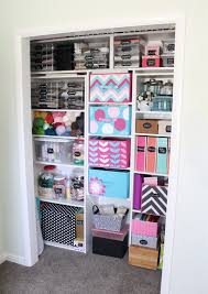 Smaller items like buttons, tags, and brads are easily organized with drawer inserts and accessories specifically designed to corral clutter. Colorful Craft Room Tour The Craft Patch