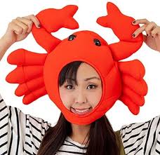 Reminds me of those transformers costumes i've seen before that actually transform. Amazon Com Japanese Anime Crab Cap Costumes Cosplay Party Goods Japan Import Clothing