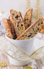 Add the vanilla, then beat in the eggs. Pistachio And Cranberry Biscotti Sweet And Savoury Pursuits