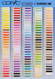 Copic Ciao Color Chart Copic Copic Drawings Copic Marker
