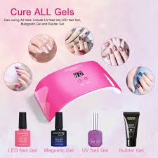 Lavender Violets Nail Dryer 24w Uv Led Light Nail Lamp Pink