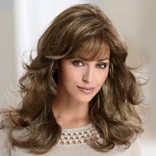 To style, create large, bouncy curls—just be sure to spritz your strands with the l'oréal paris advanced hairstyle blow dry it quick dry. Buy Gayle Wig By Paula Young Long Wig With Soft Face Framing Bangs And Lush Layers Of Loose Curls Multi Tonal Shades Of Blonde Silver Brown And Red Online In Indonesia B08ktyhzfn