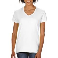 Gildan 5v00l Heavy Cotton Ladies V Neck T Shirt Calibre