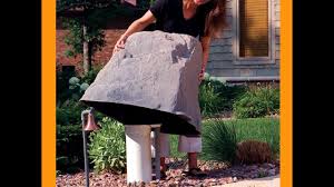 Decorative fake rocks hide eyesores. Dekorra Model 102 Fake Rocks Easy To Use Fake Rocks For Wells Etc Youtube