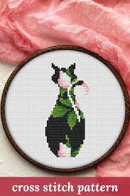 Check spelling or type a new query. Flower Cat Cross Stitch Small Cat Cross Stitch Pattern Easy Cross Stitch Pattern Pdf Black Cat Silhouette Cross Stitch Pattern Pdf Fiber Arts Art Collectibles