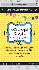 Data Analysis Histogram Stem And Leaf Box And Whisker Frequency Table Paper Or Google Slides Data Analysis Histogram Frequency Table