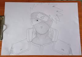 Image meta data for cara menggambar anime kakashi dari anime naruto | dunia menggambar\'s image. Cara Mudah Menggambar Karakter Di Anime Naruto Kakashi Hatake